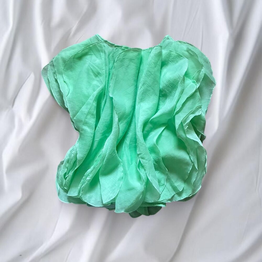 WoWo Women's Green Blouse